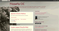 Desktop Screenshot of filosofiacic.blogspot.com