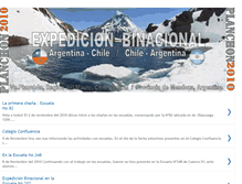 Tablet Screenshot of expedicionbinacionalargentinachile.blogspot.com