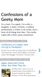 Mobile Screenshot of confessionsofageekymom.blogspot.com