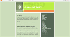 Desktop Screenshot of debatesinirtheory.blogspot.com