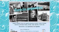 Desktop Screenshot of esencia-argentina.blogspot.com