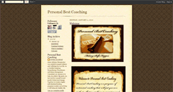 Desktop Screenshot of personalbestcoaching.blogspot.com