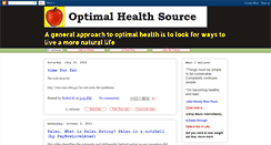 Desktop Screenshot of optimalhealthsource.blogspot.com