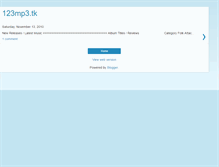 Tablet Screenshot of 123mp3.blogspot.com