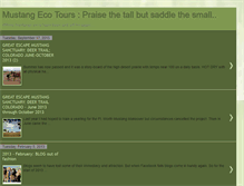 Tablet Screenshot of mustangecotours.blogspot.com