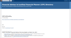 Desktop Screenshot of financialadvisordirectory.blogspot.com