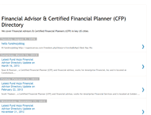 Tablet Screenshot of financialadvisordirectory.blogspot.com