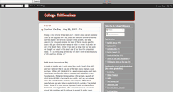 Desktop Screenshot of collegetrillionaires.blogspot.com