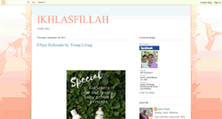 Desktop Screenshot of ikhlasfillah.blogspot.com