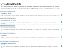 Tablet Screenshot of liveabeautifulife.blogspot.com