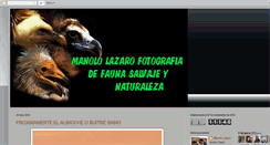 Desktop Screenshot of manololazarofotografodenaturaleza.blogspot.com