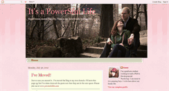 Desktop Screenshot of itsapowersfullife.blogspot.com