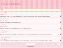 Tablet Screenshot of itsapowersfullife.blogspot.com