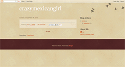 Desktop Screenshot of crazymexicangirl.blogspot.com