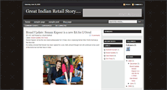 Desktop Screenshot of greatindianretail.blogspot.com