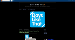 Desktop Screenshot of dayslikethatgarage.blogspot.com