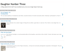 Tablet Screenshot of daughternumberthree.blogspot.com