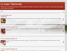 Tablet Screenshot of lamejortelenovela.blogspot.com