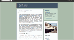 Desktop Screenshot of mundotrenes.blogspot.com