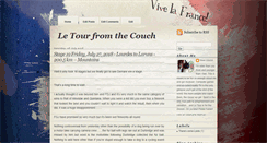 Desktop Screenshot of letourfromthecouch.blogspot.com