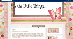 Desktop Screenshot of itsthelittlethings-lori.blogspot.com