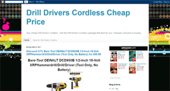 Desktop Screenshot of buydrilldriverscordless.blogspot.com