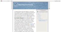 Desktop Screenshot of deporteyconvivencia.blogspot.com