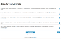 Tablet Screenshot of deporteyconvivencia.blogspot.com