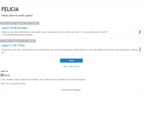 Tablet Screenshot of feliciadowntoearth.blogspot.com