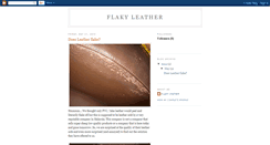 Desktop Screenshot of flakyleather.blogspot.com