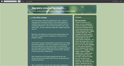 Desktop Screenshot of createdforhealth.blogspot.com