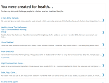 Tablet Screenshot of createdforhealth.blogspot.com