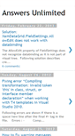 Mobile Screenshot of answersunlimited.blogspot.com