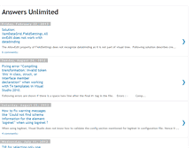Tablet Screenshot of answersunlimited.blogspot.com