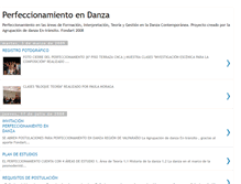 Tablet Screenshot of perfeccionamientodanza.blogspot.com