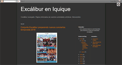 Desktop Screenshot of excalibureniquique.blogspot.com