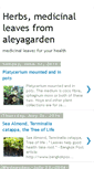 Mobile Screenshot of aleyagarden-medicinal-plants.blogspot.com