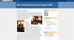 Desktop Screenshot of celliceland2009.blogspot.com