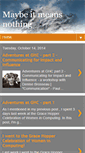 Mobile Screenshot of maybeitmeansnothing.blogspot.com