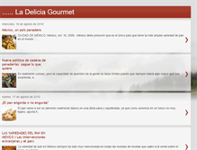 Tablet Screenshot of ladeliciagourmet.blogspot.com