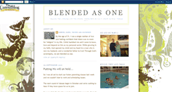 Desktop Screenshot of blendedasone.blogspot.com