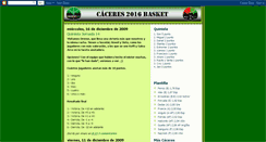 Desktop Screenshot of caceres2016baloncesto.blogspot.com