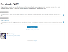 Tablet Screenshot of duvidasdecao.blogspot.com