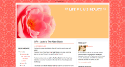 Desktop Screenshot of lifeplusbeauty.blogspot.com