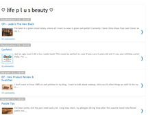 Tablet Screenshot of lifeplusbeauty.blogspot.com