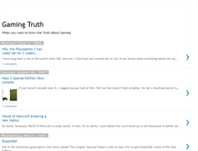 Tablet Screenshot of gamingtruth.blogspot.com