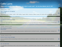 Tablet Screenshot of callielyons.blogspot.com