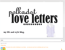Tablet Screenshot of polkadotloveletters.blogspot.com