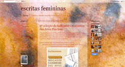 Desktop Screenshot of escritasfemininas.blogspot.com