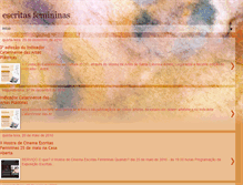 Tablet Screenshot of escritasfemininas.blogspot.com